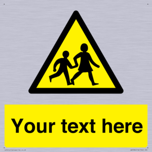 Custom Warning children Sign